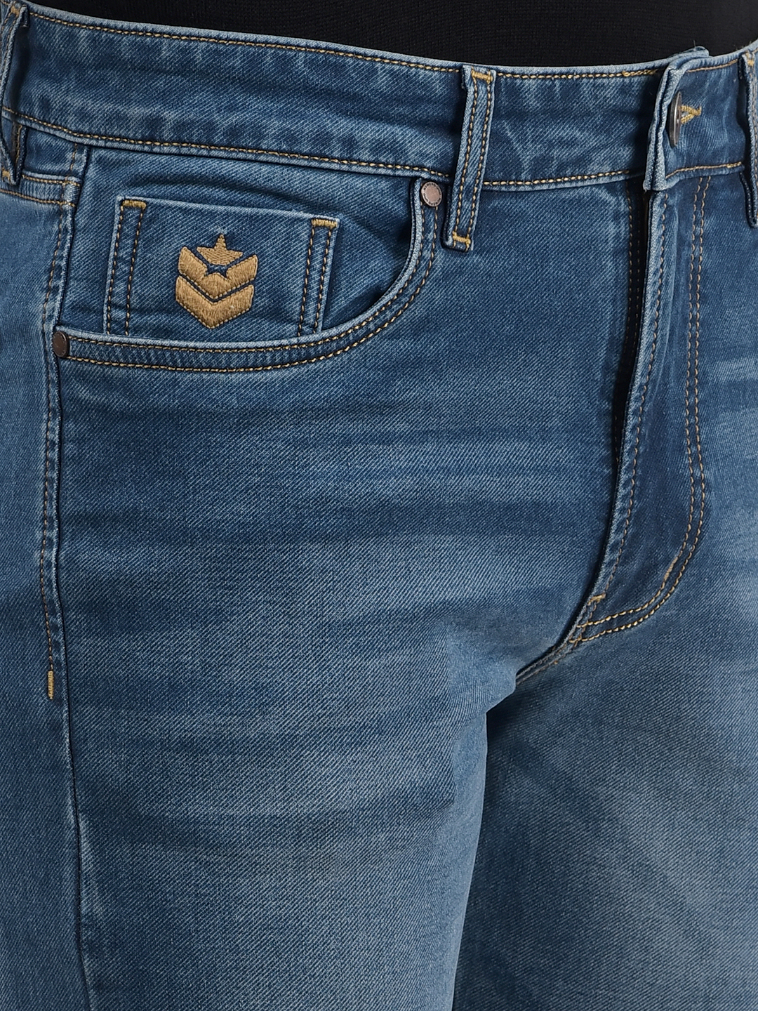 Numero Uno Men Solid Blue Jeans
